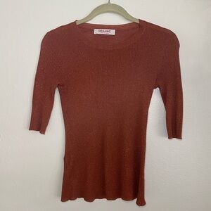 Organic John Patrick Metallic Shimmer Blouse XS